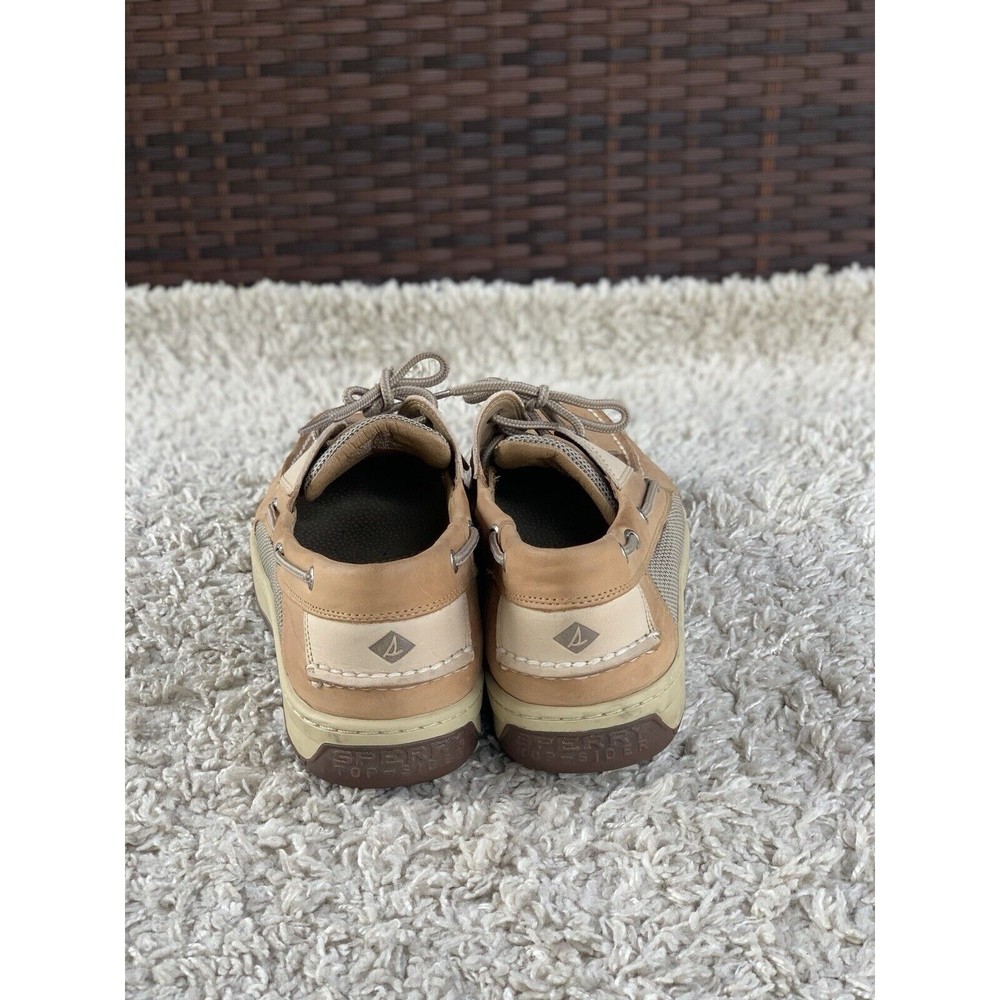 Sperry Billfish 3 Eye Boat Shoe Tan Brown Leather Casual Slip On 0799023 Mens 13 - Picture 5 of 10